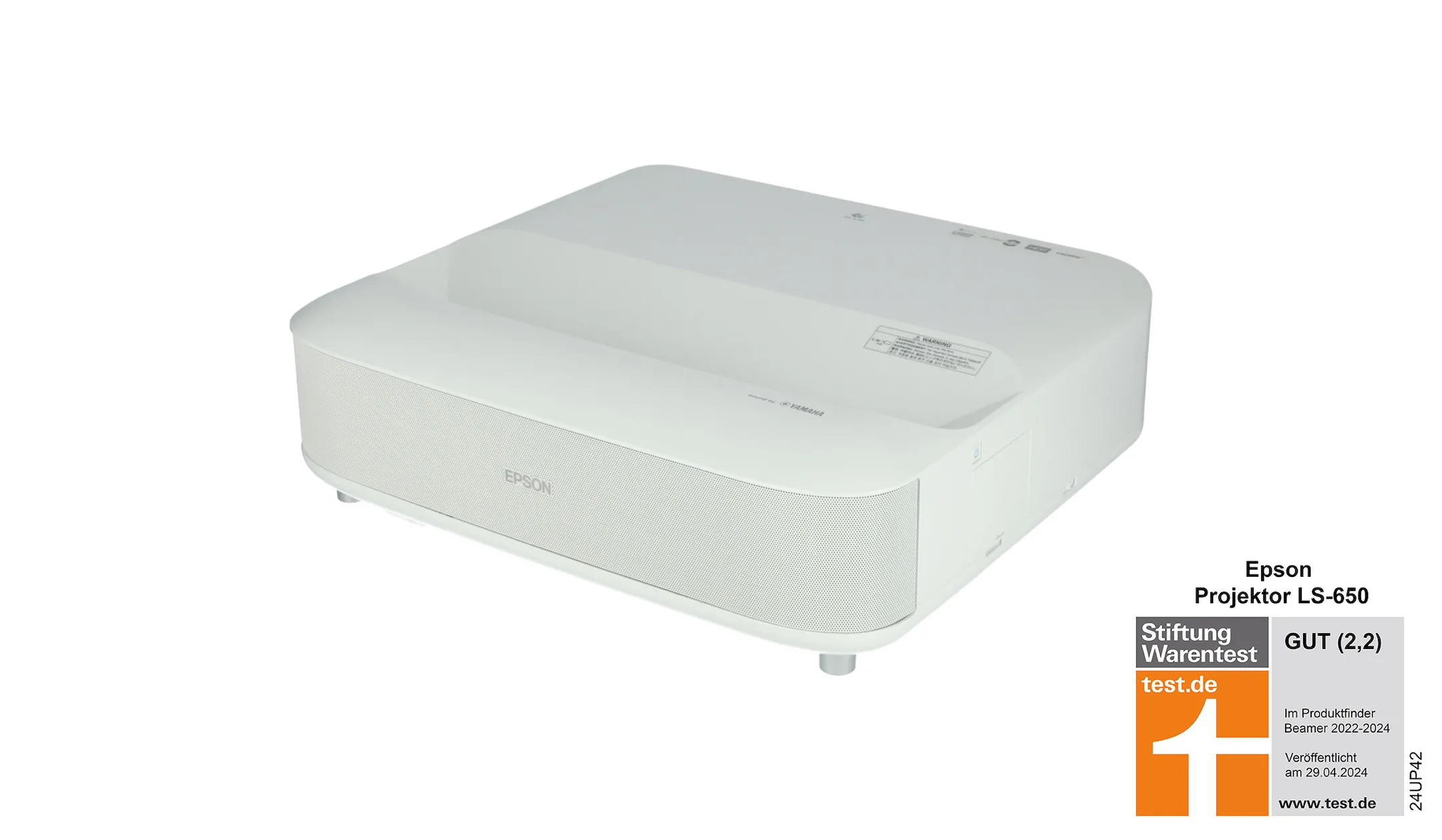 Epson EH-LS650W Ultrakurzdistanz Beamer mit 4K PRO-UHD-Auflösung und kabellosem Streaming für Heimkino-Fans