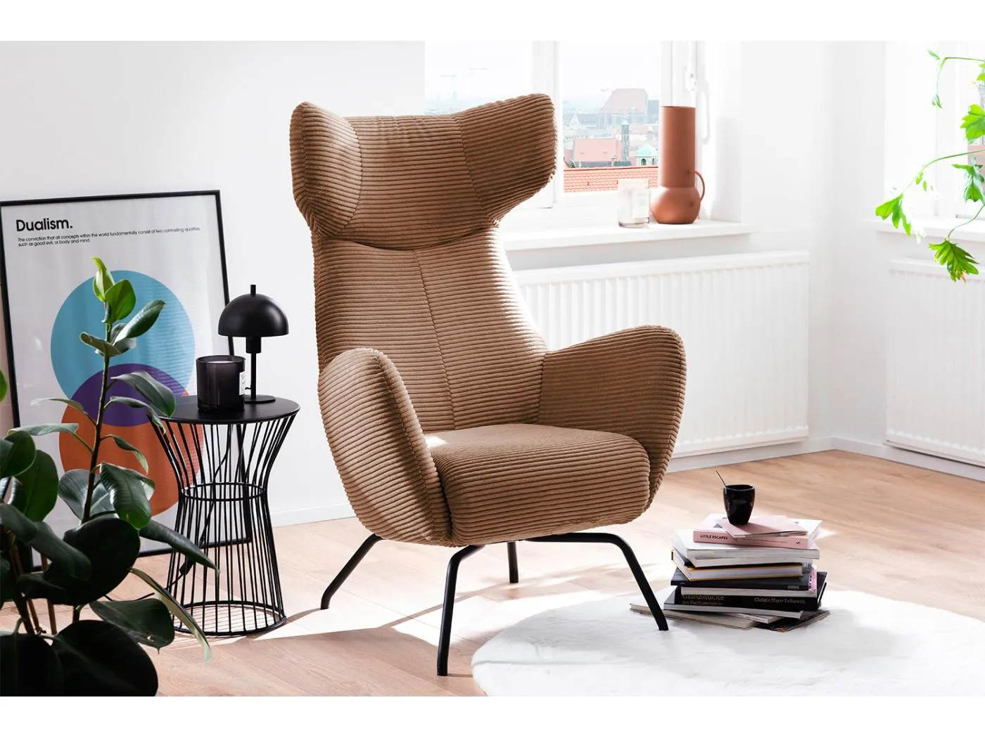 Sessel - Braun Cord - LOTTE