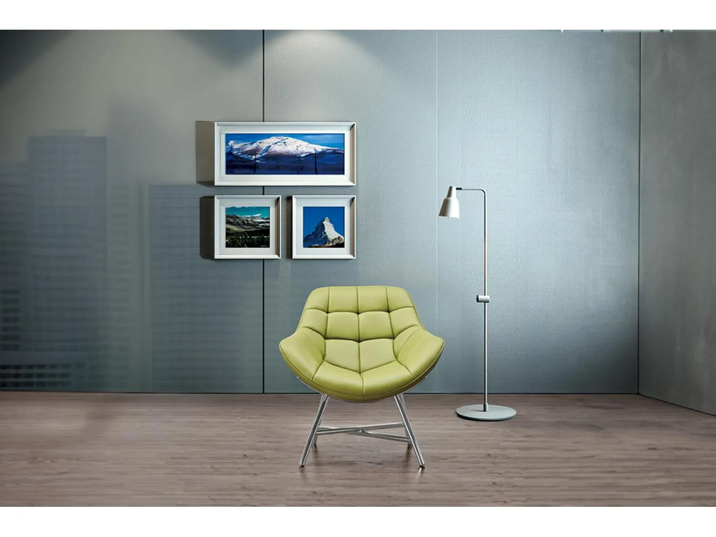 Sessel - Grün Kunstleder - BERIO