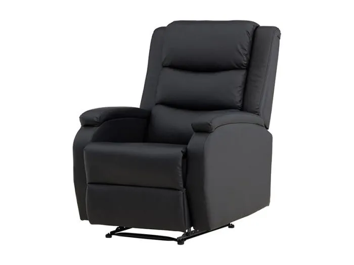 Bengt Sessel Sessel PU Kunstleder schwarz.