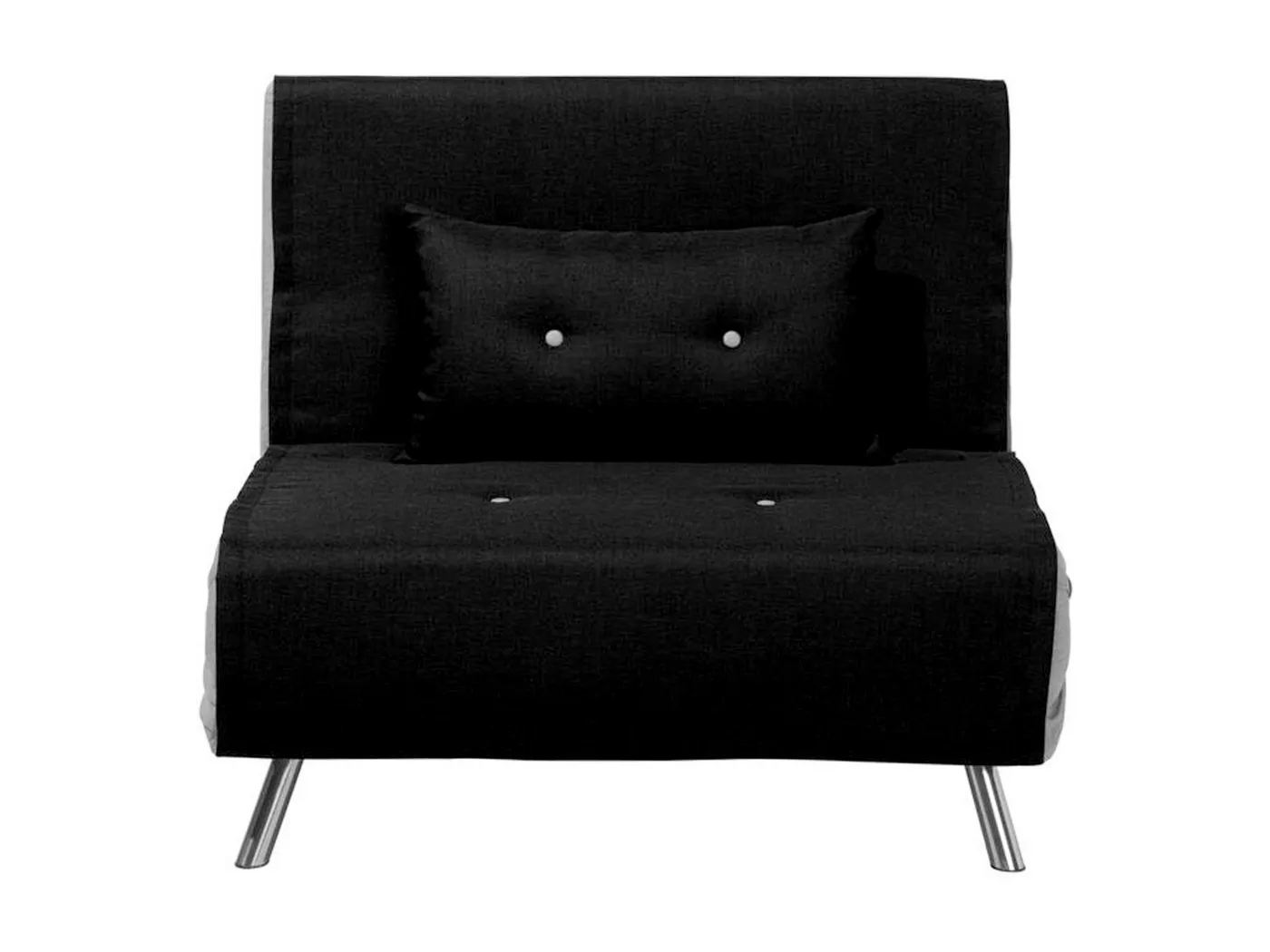 1-Sitzer Schlafsofa FARRIS Stoff Schwarz