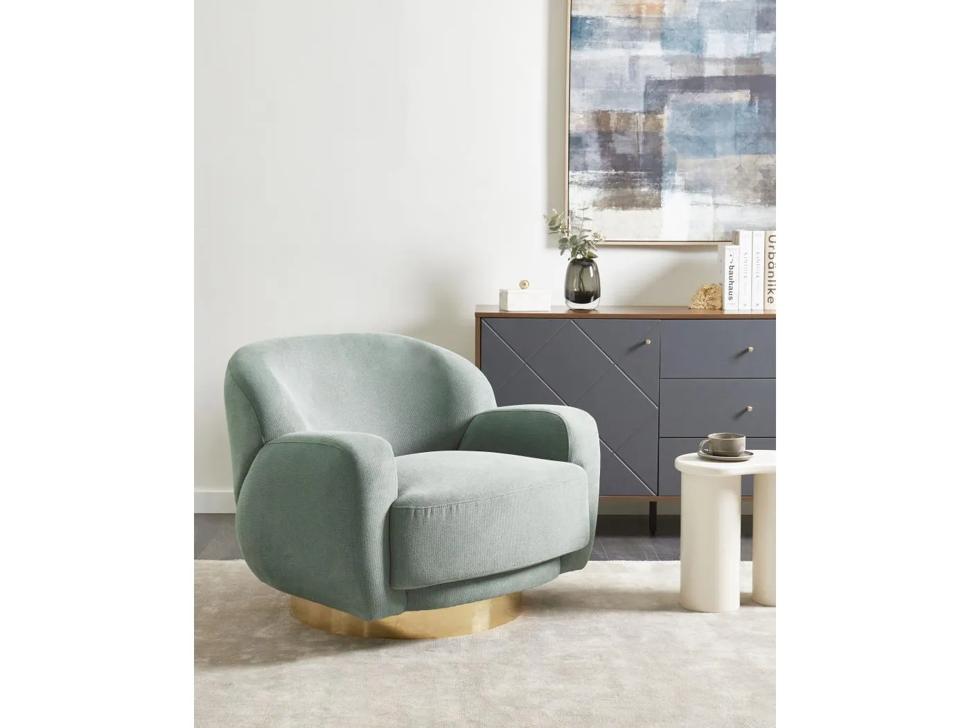 Sessel LEJRE Stoff Grün