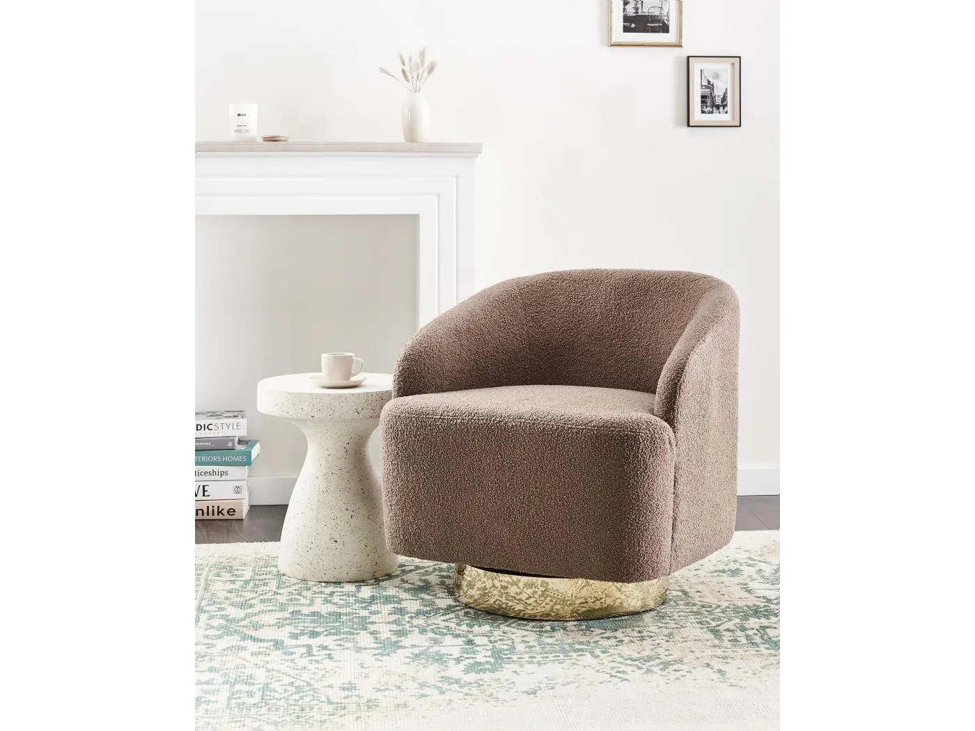 Sessel LAVIK Stoff Braun