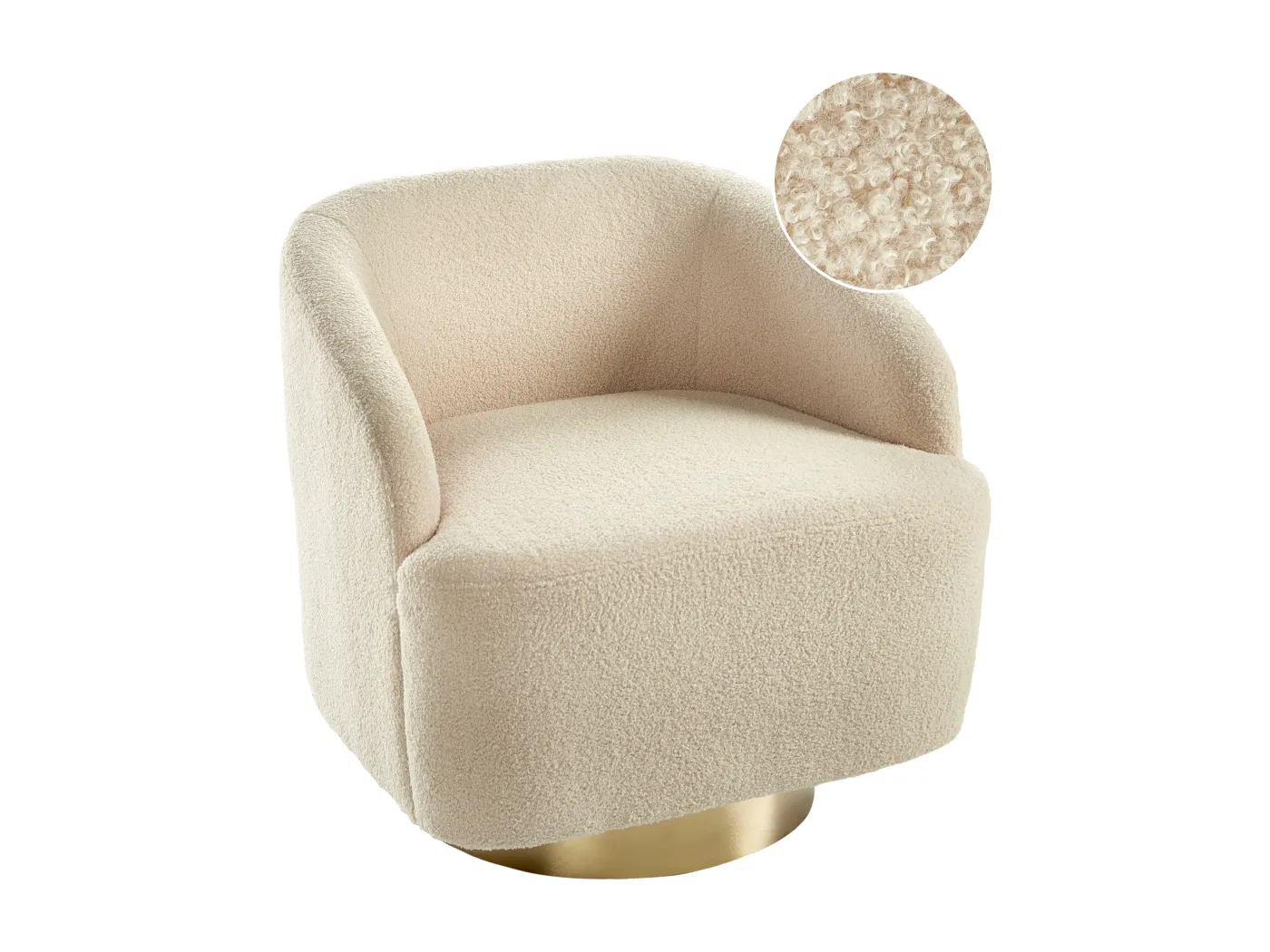 Sessel LAVIK Bouclé Beige