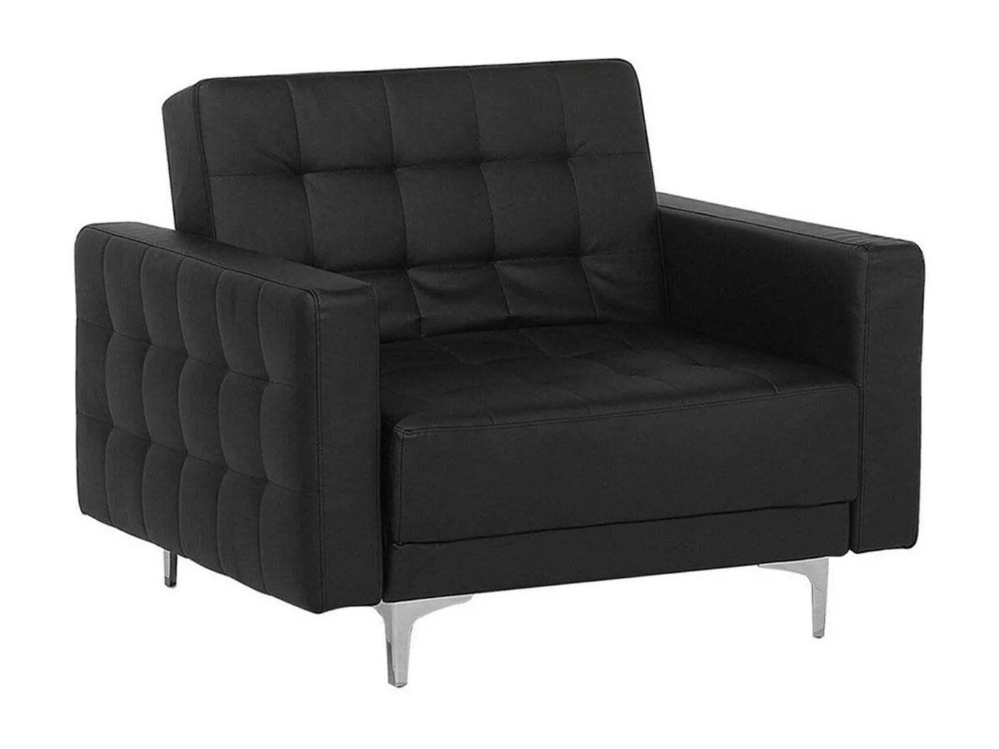 Sessel ABERDEEN Kunstleder Schwarz