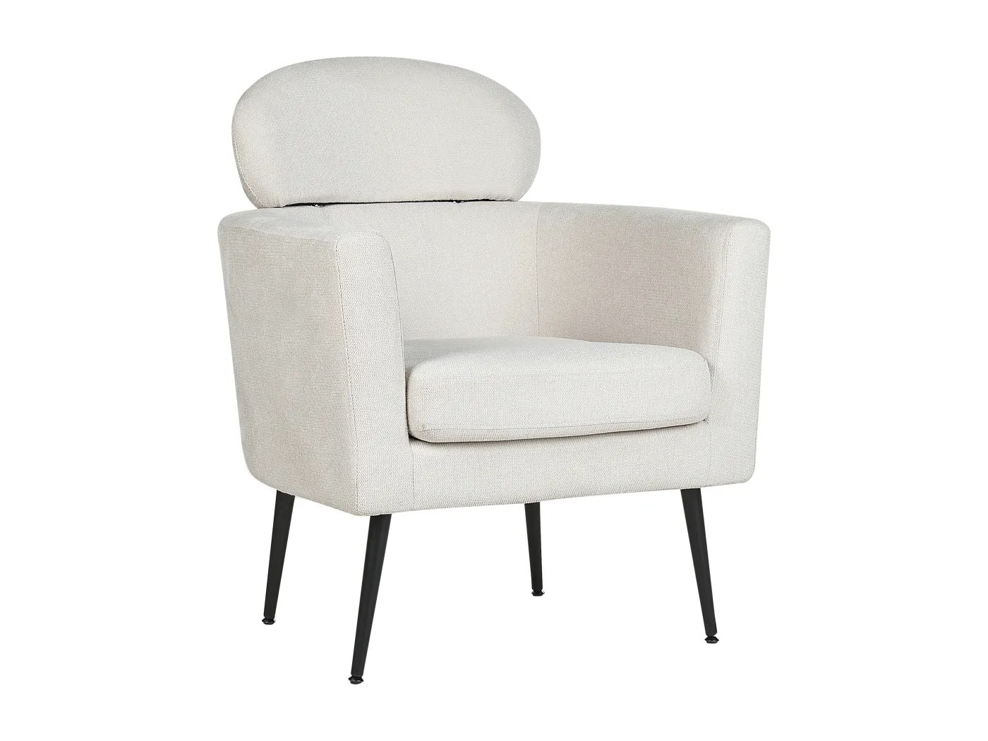 Sessel SOBY Stoff Cremeweiss