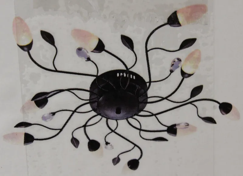 Led Deckenleuchte Renato Deckenlampe Lampe Leuchte Dimmbar Braun, 10 Fl.  2517 B-Ware