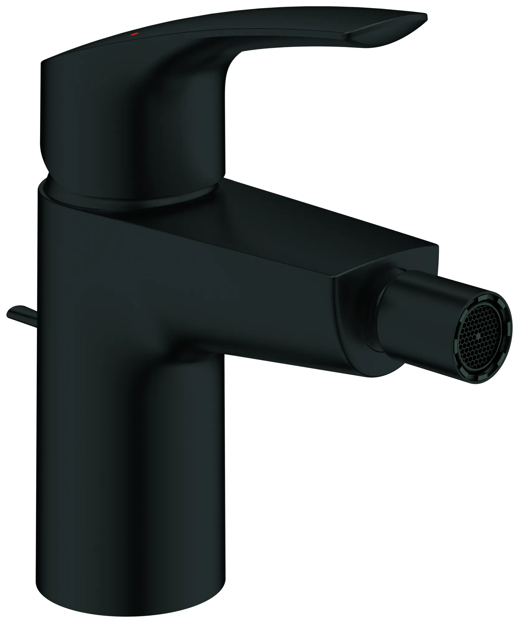 Einhand-Bidetbatterie Eurosmart 32929_3, Einlochmontage, Temperaturbegrenzer, Zugstangen-Ablaufgarnitur, matt black
