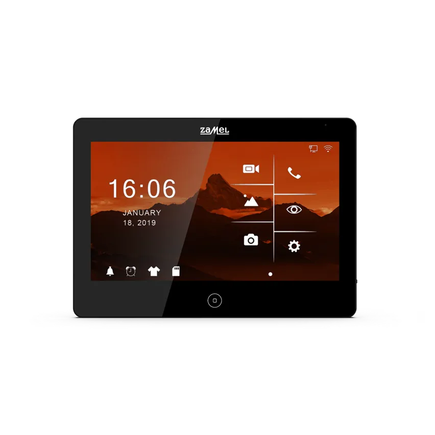 10" IPS HD Videomonitor mit Touchscreen schwarz Zamel VP-810BHDWIFI