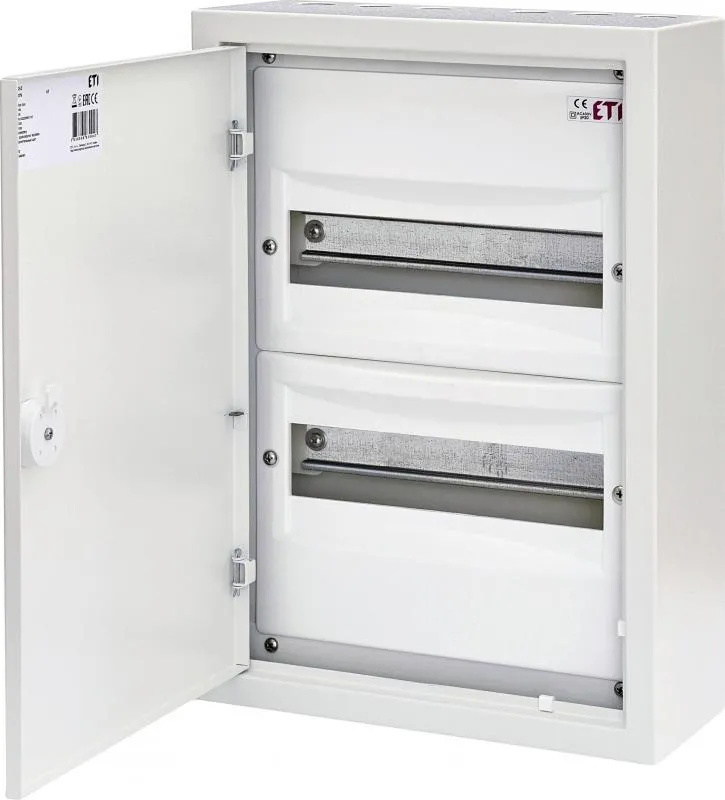 2-reihiger Aufputz-Schaltschrank mit 24 Modulen, IP30 001101376 ETI