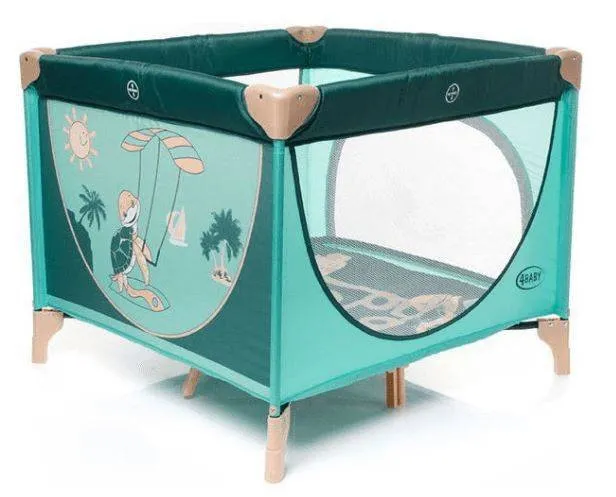 4BABY Laufgitter Colorado Braun || Türkis