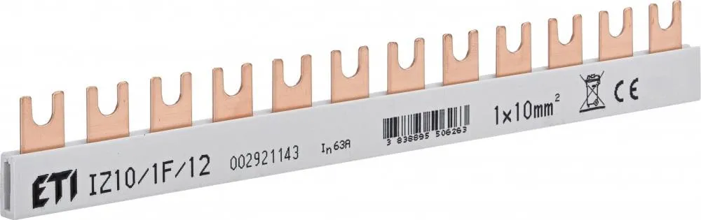 Abzweigplatte 1F 63A 10mm² 002921143 ETI