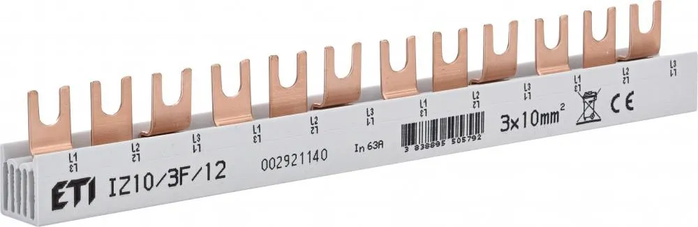 Abzweigplatte - 3F 63A 10mm² 002921140 ETI