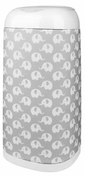 Angelcare - Windeleimer im Elefantenmuster Grau