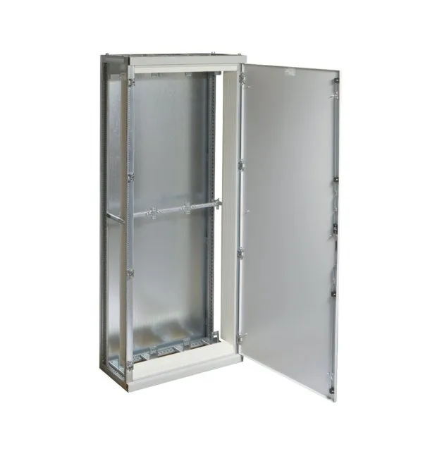 Anreihstandverteiler IP41 850x2000x400 120° RAL7035 Rückwand verzinkt Hager FG23WE