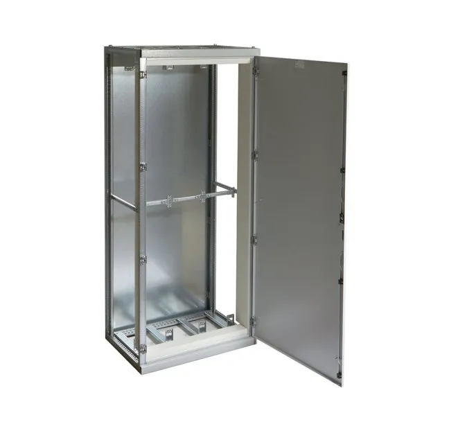 Anreihstandverteiler IP41 850x2000x600 120° RAL7035 Rückwand verzinkt Hager FG23XE