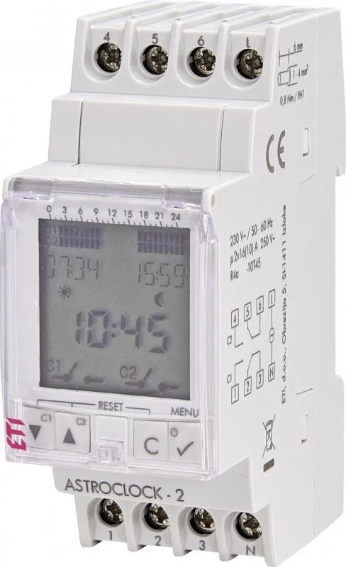 Astronomische Zeitschaltuhr - ASTROCLOCK-2 002472051 ETI