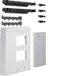 Baustein universN 300x250mm für 1 NH00-Unterteil 6 polig auf Sammelschienen 40mm Hager UE21A8