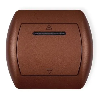 Berührungslose Rolllädensteuerung und Steuerung im Rahmen der Fernbedienung braun 4SR-1