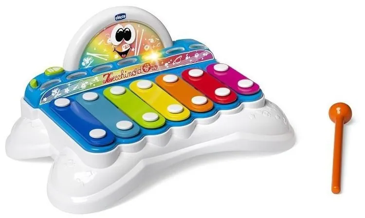 Chicco Xylophon Regenbogen Zimbeln mit Licht und Ton