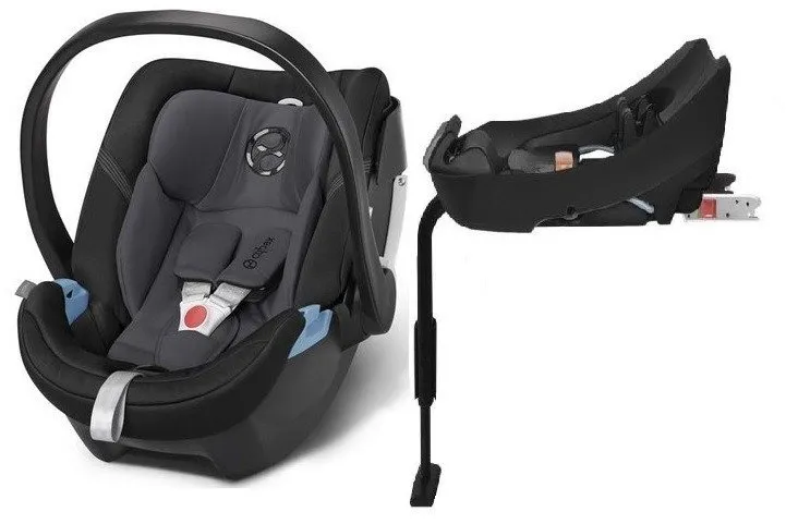 Cybex Aton 4 Autositz 0-13kg + Basis 2-fix Phantom Grey