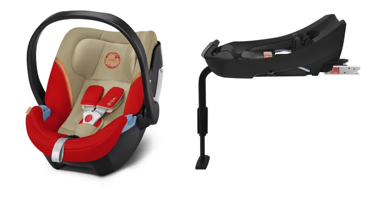 Cybex Aton 5 Autositz 0-13kg + Basis 2-fix Set 2in1 Autumn Gold