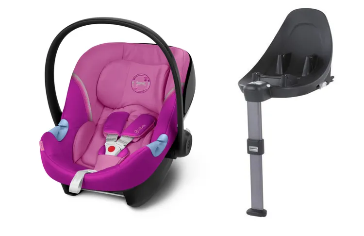 Cybex Aton M Autositz + Basis 0-13kg Magnolia Pink
