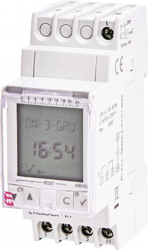 Digitale Einkanal-Zeitschaltuhr - ETICLOCK-R1 002472053 ETI