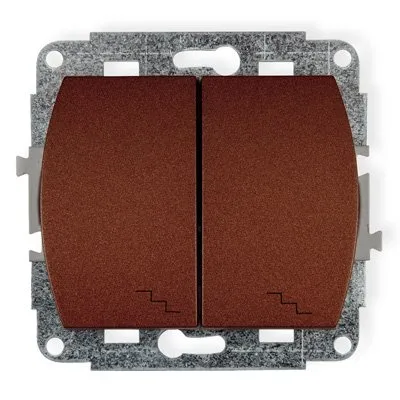 Doppelter Treppenhausschaltmechanismus braun 9WP-33
