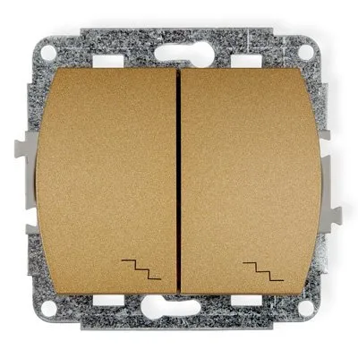 Doppelter Treppenhausschaltmechanismus gold 8WP-33