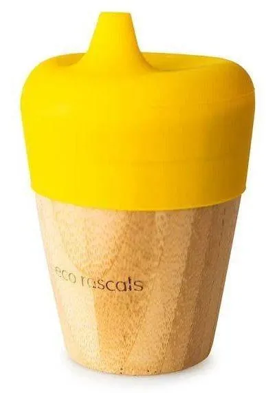 Eco Rascals Bambus Becher 190ml Gelb