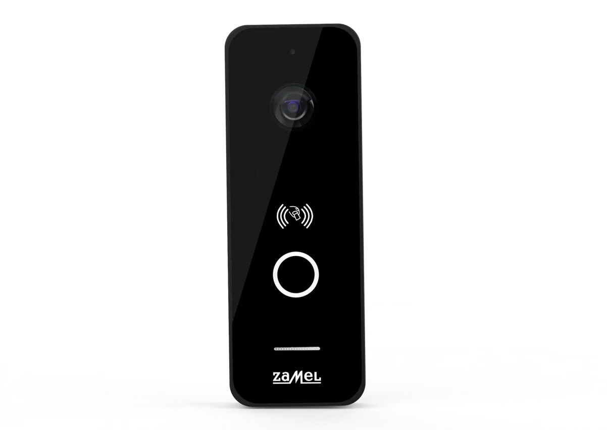 Ein-Familien-Außenvideopanel mit HD-Kartenleser schwarz Zamel VO-811IDBHD