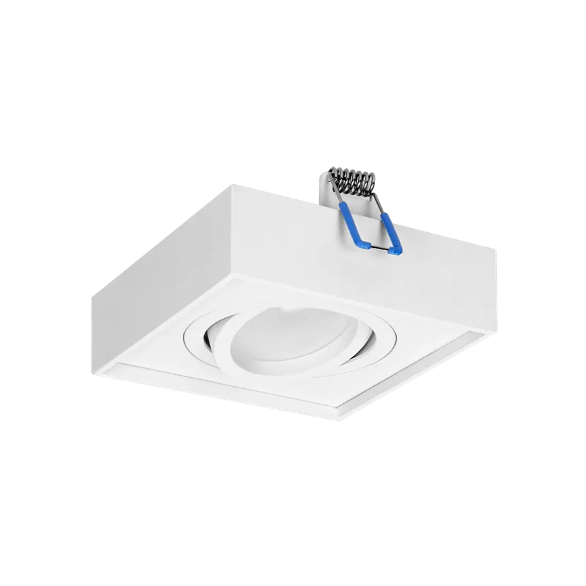 Einbaustrahler, verstellbar, quadratisch, weiß SORMUS S MR16/GU10 max 50W Orno