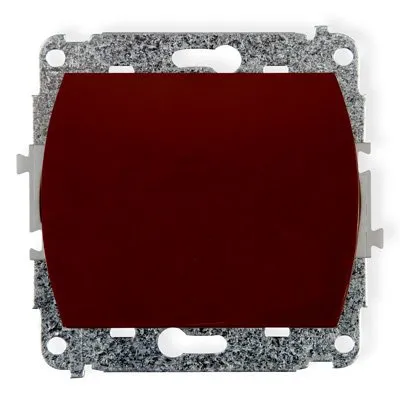 Einpoliger NO-Schalter (eine Taste, ohne Piktogramm) braun 4WP-4.1