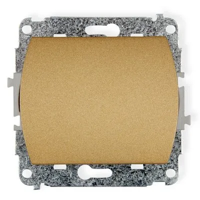 Einpoliger NO-Schalter (eine Taste, ohne Piktogramm) gold 8WP-4.1