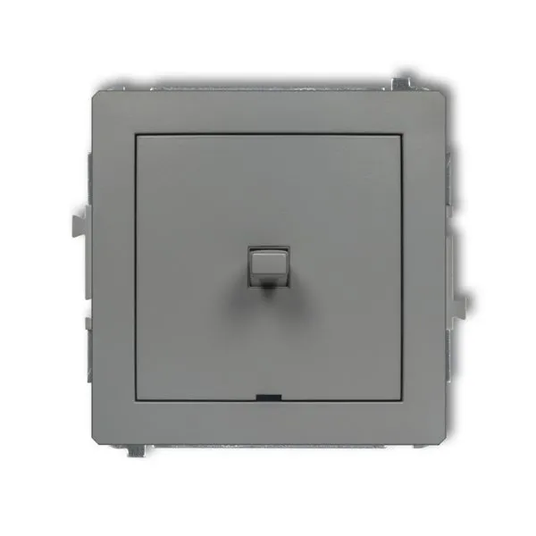 Einpoliger NO-Schaltmechanismus (eine Taste) im amerikanischen Stil grau matt 27DWPUS-4.1