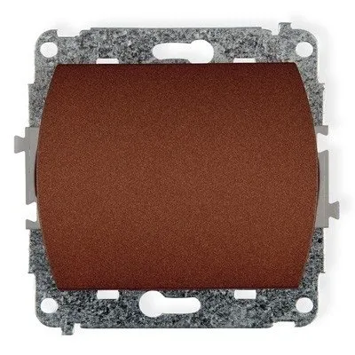 Einpoliger und Licht- Schaltmechanismus braun 9WP-1L