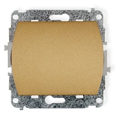 Einpoliger und Licht- Schaltmechanismus gold 8WP-1L