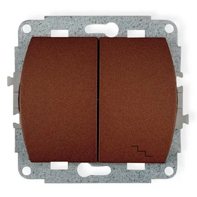 Einpoliger und Treppenhaus-Schaltmechanismus braun 9WP-10