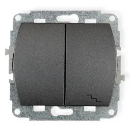 Einpoliger und Treppenhaus-Schaltmechanismus graphit 11WP-10L