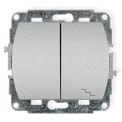 Einpoliger und Treppenhaus-Schaltmechanismus silber 7WP-10