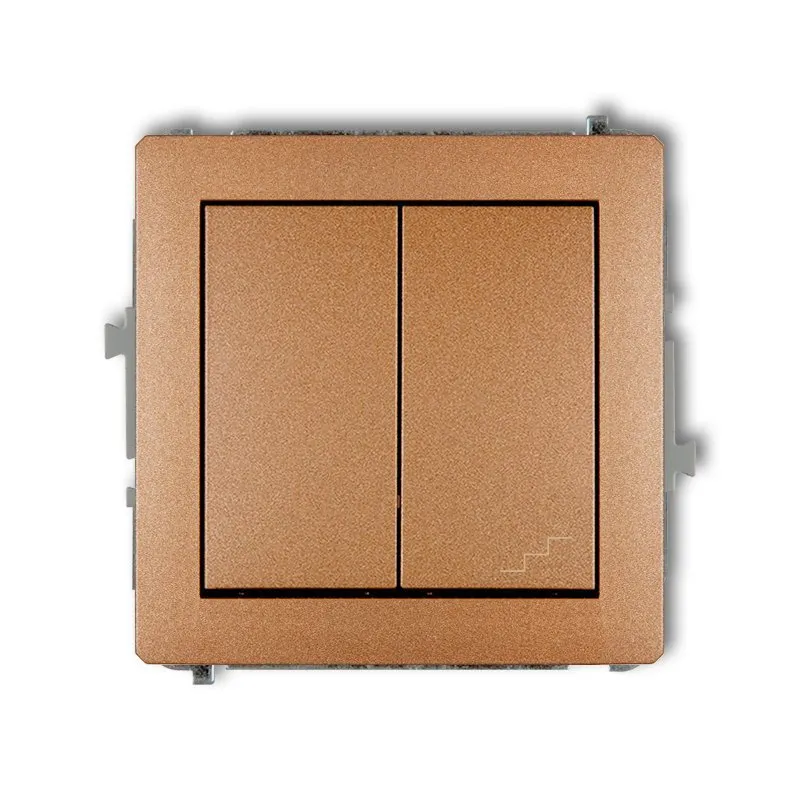 Einpoliger und Treppenhausschaltmechanismus (getrennte Stromversorgung) gold 8DWP-10.2