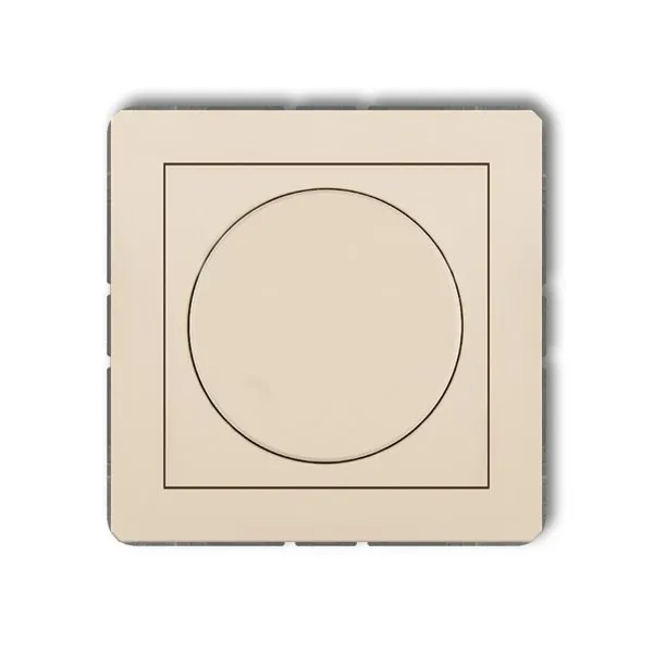 Elektronischer Druck- und Drehbeleuchtungsregler beige IP20, 230V~ 50Hz; 40 - 400W 1DRO-1