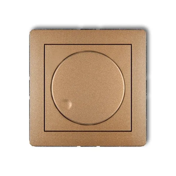 Elektronischer Druck- und Drehbeleuchtungsregler gold IP20, 230V~ 50Hz; 40 - 400W 8DRO-1