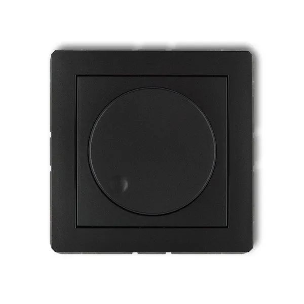 Elektronischer Druck- und Drehbeleuchtungsregler schwarz matt IP20, 230V~ 50Hz; 40 - 400W 12DRO-1