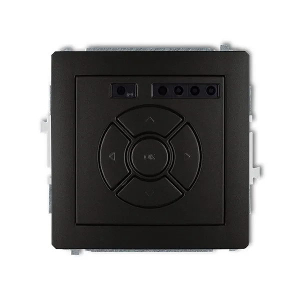 Elektronischer Rollladensteuerungsmechanismus (lokale Steuerung und Fernbedienung) schwarz 12DSR-2