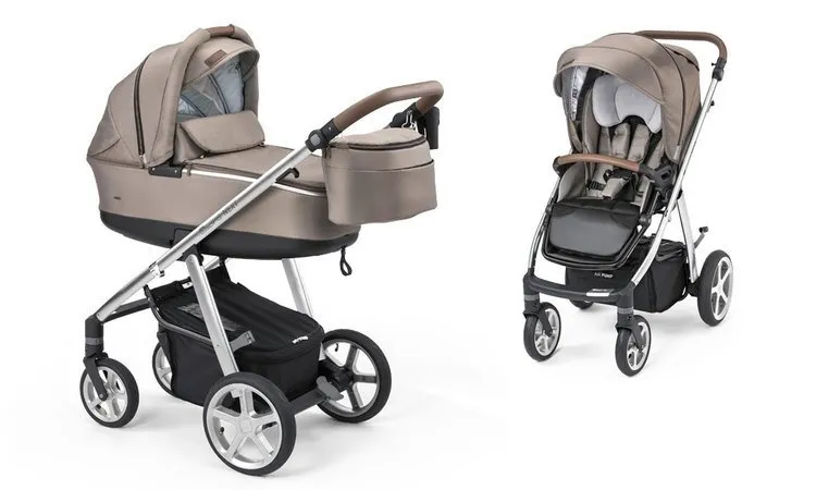 Espiro Next Deep Sleeper Kinderwagen mit Gel-Rädern Avenue Aveneu 2020 - 119 Cardamon Beige