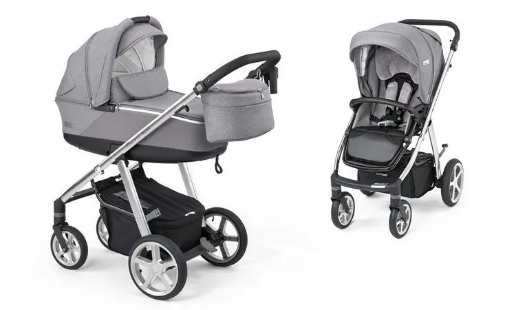 Espiro Next Tiefschläfer Kinderwagen Silber Gel Räder 2020 - 301 Talisman