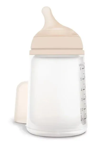 Flasche 180ml Silikonfluss Adaptive Stillergänzung Suavinex ZERO ZERO