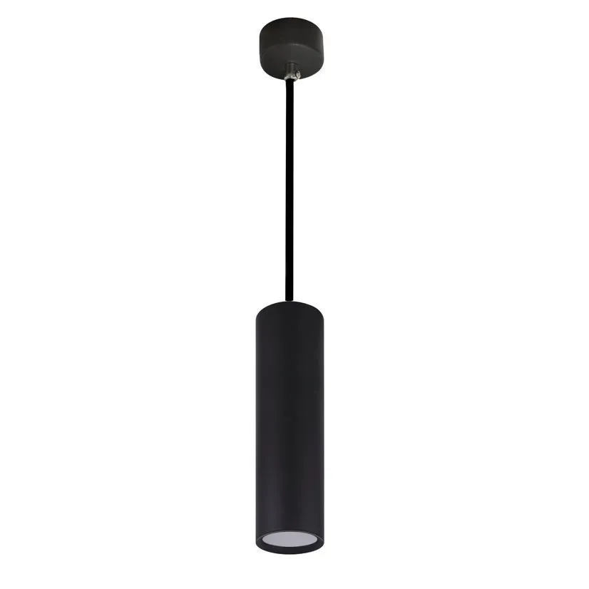 GU10 Tube Pendel-Deckenleuchte schwarz 29cm